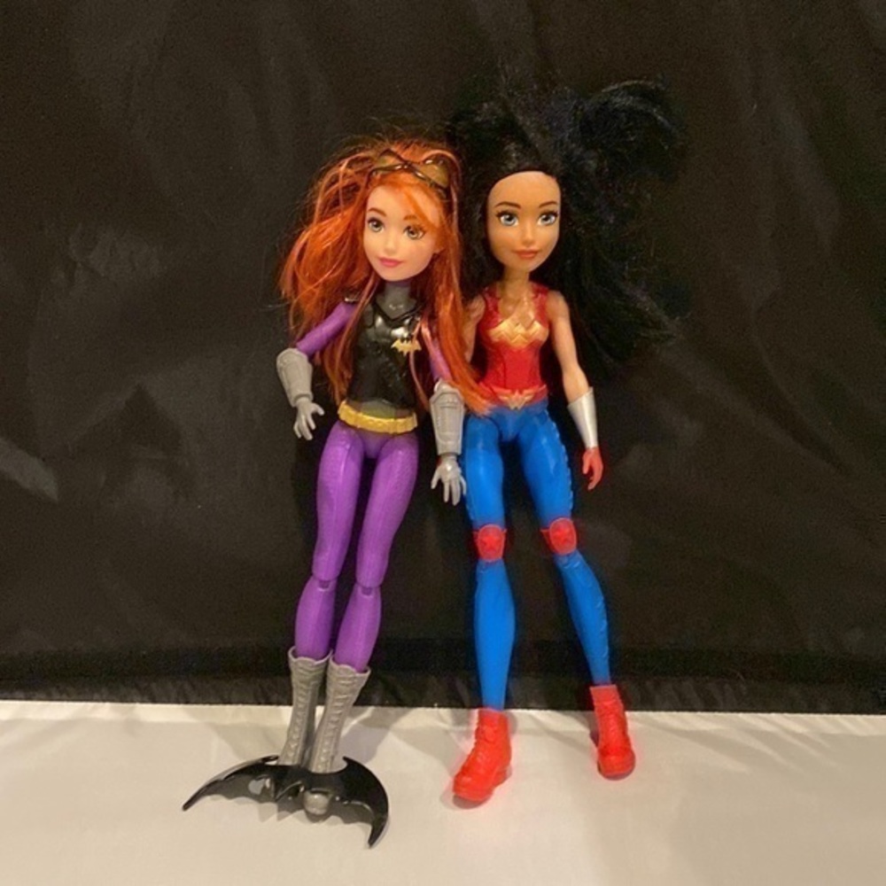 DC Super Hero Batgirl & Wonder girl 12” Action Figure Dolls